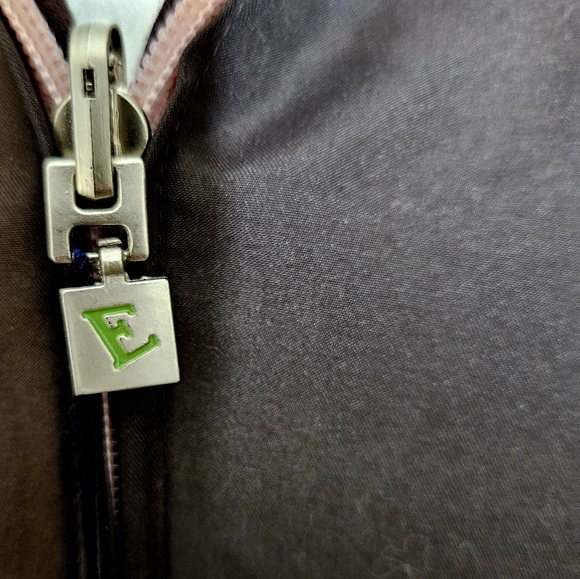 EVERLAST Womens Reversable Zip Up Hooded Jacket, Brown Sz L NWT - Picture 6 of 13